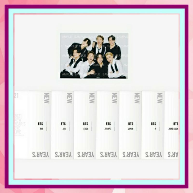 Postcard BTS Merch 2021 New Year's Eve Live