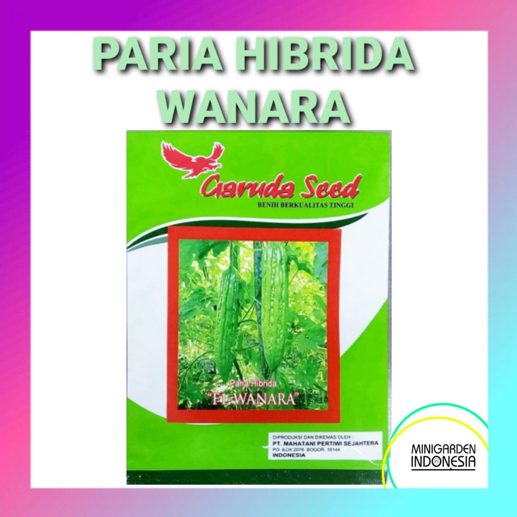 PARE PARIA HIBRIDA WANARA PACK 10 GRAM BENIH BIBIT F1 garuda seed tanaman sayur unggul hidroponik