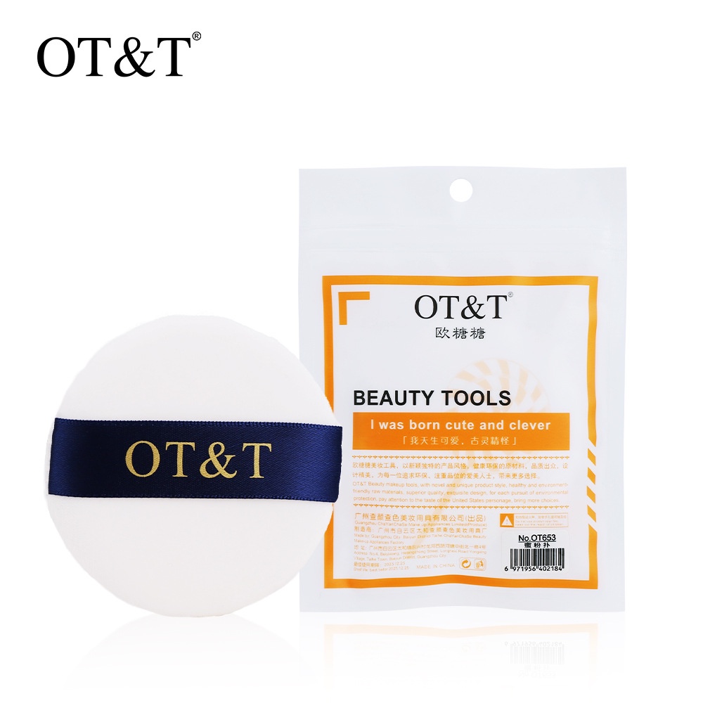 SPONS BULAT BEDAK TABUR PUFF OTT LA136W1 SPONGE LOOSE POWDER LEMBUT BEAUTY TOOL SPON MURAH ORIGINAL