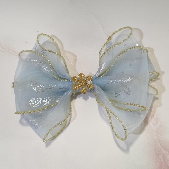 Jepit Rambut Frozen Bando Frozen Snowflakes Pita Besar Cinderella