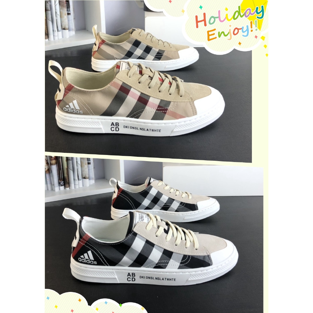 plaid adidas shoes