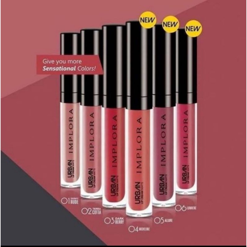 IMPLORA Urban Lip Cream Matte / Lipcream / Lipstick / Lipstik