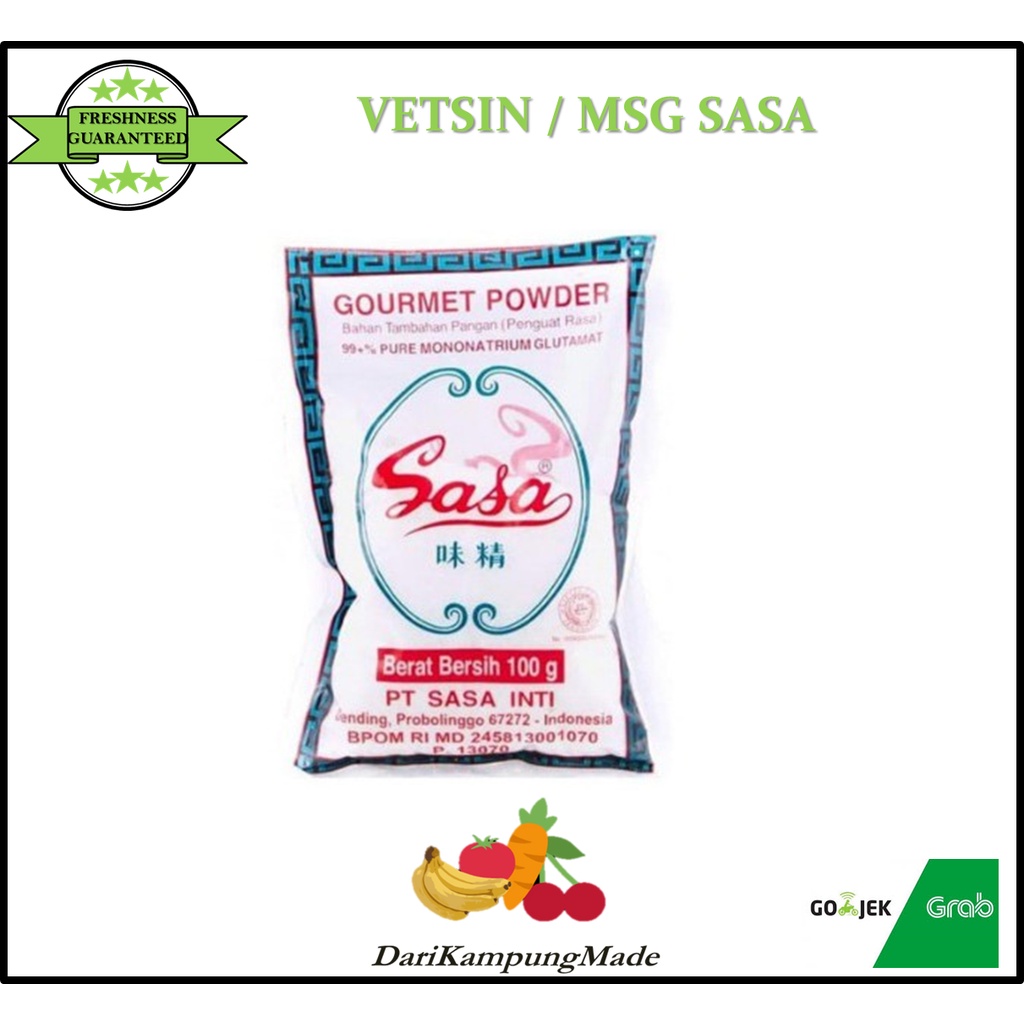 

MSG SASA / VETSIN / MICIN / PENYEDAP RASA / 100GR / 250GR