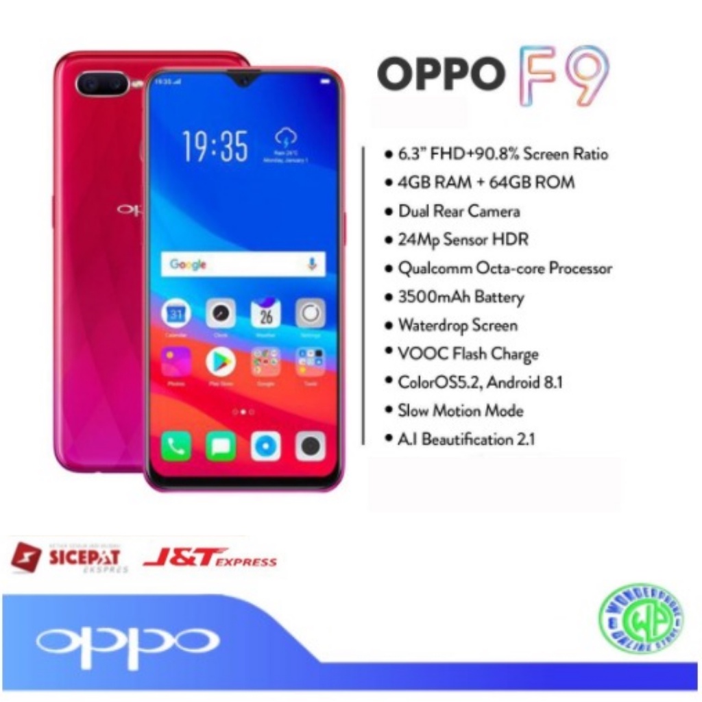 OPPO F9 Ram 6GB Rom 64GB HP Gaming