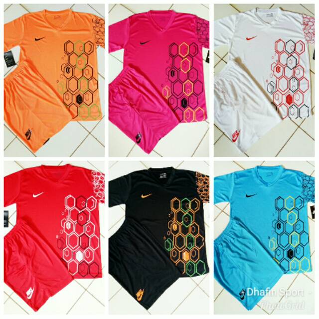 Setelan Futsal/ Jersey Nike/ Kostum Sepak Bola/ Seragam Baju Bola/ Kaos Olahraga/ Team Badminton