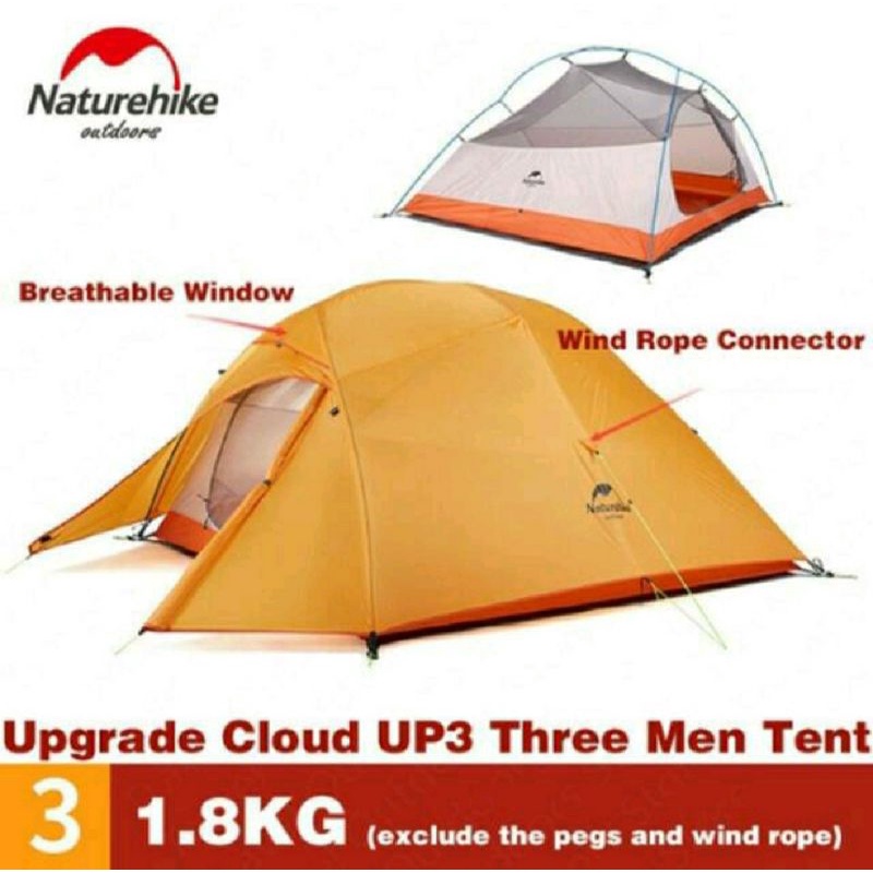 TENDA CLOUD UP 3P 210T NATUREHIKE (UPGRADE VERSION)
