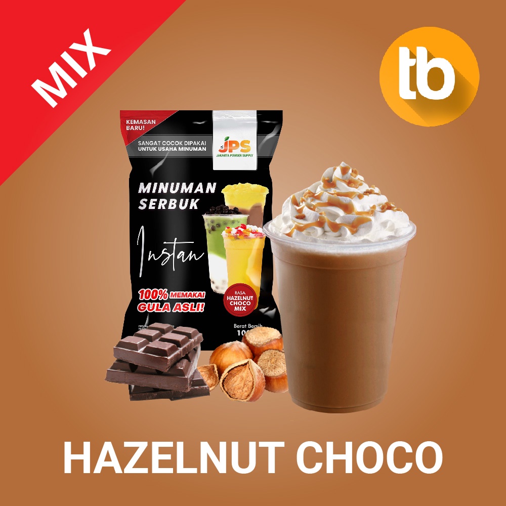 

JPS Powder Bubuk Minuman Serbuk Instan Rasa Choco Hazelnut Mix Campur Gula 1Kg