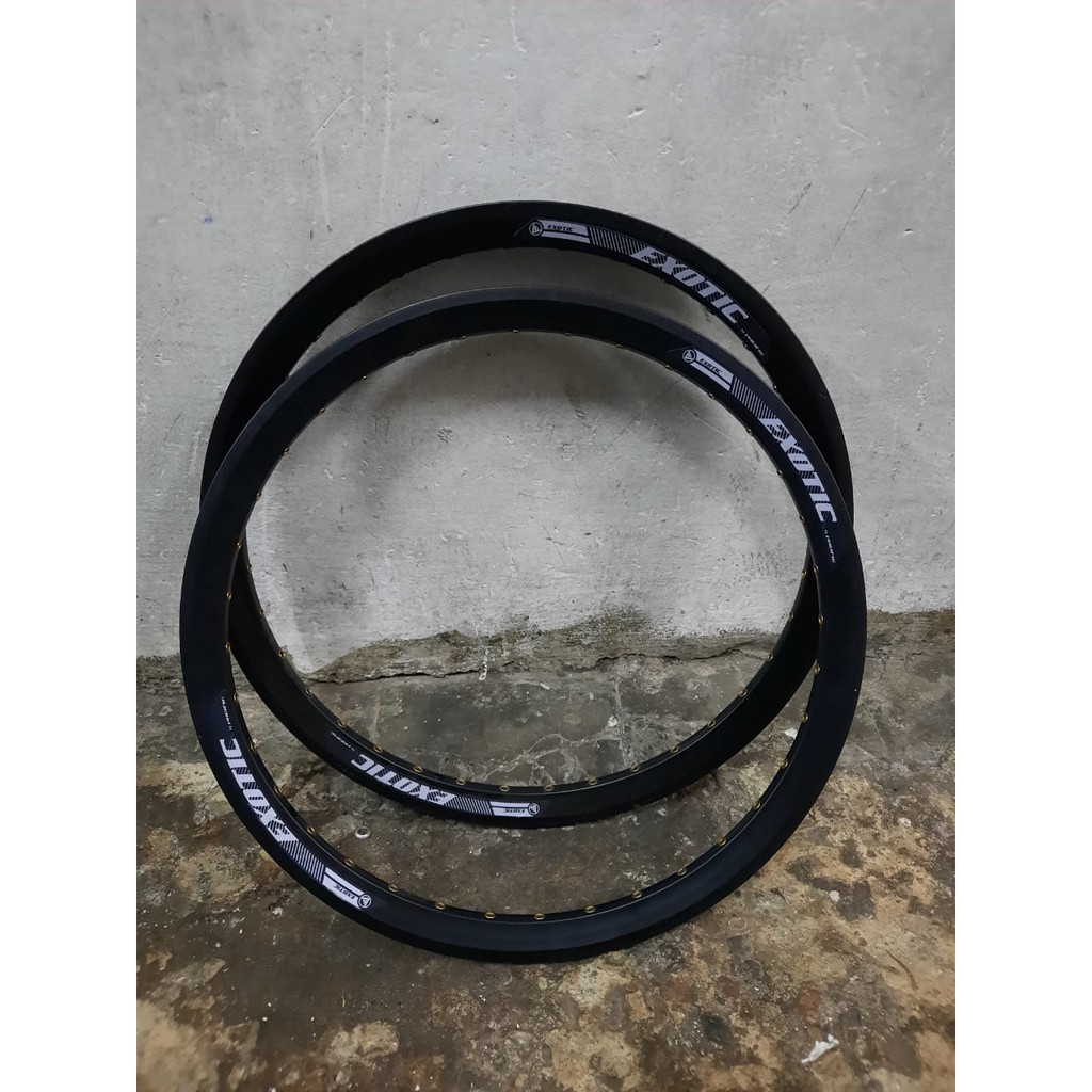 TERMURAH!!! Velg Sepeda Ukuran 20 / Mata Itik / Double Wall / Hole 36 / EXOTIC / Satu Pasang