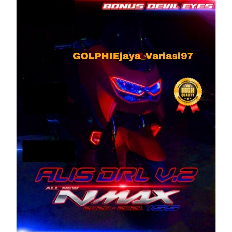 Paket Lampu Alis senja depan nmax all new gratis demon eyes berkualitas kiri kanan nmax 2020 2024