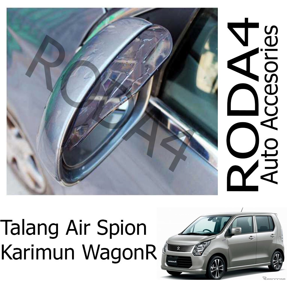 Talang Air / Mika Pelindung Spion Mobil dari Hujan (1 Set Isi 2) Karimun Wagon R