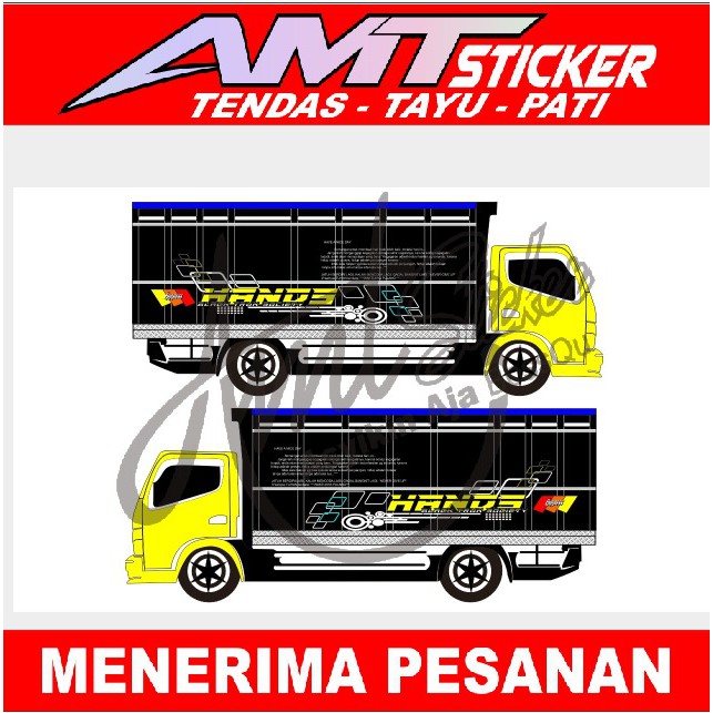 [Terlaris] Stiker Decal Bak Samping Truk Stiker Body Bak Stiker Truk