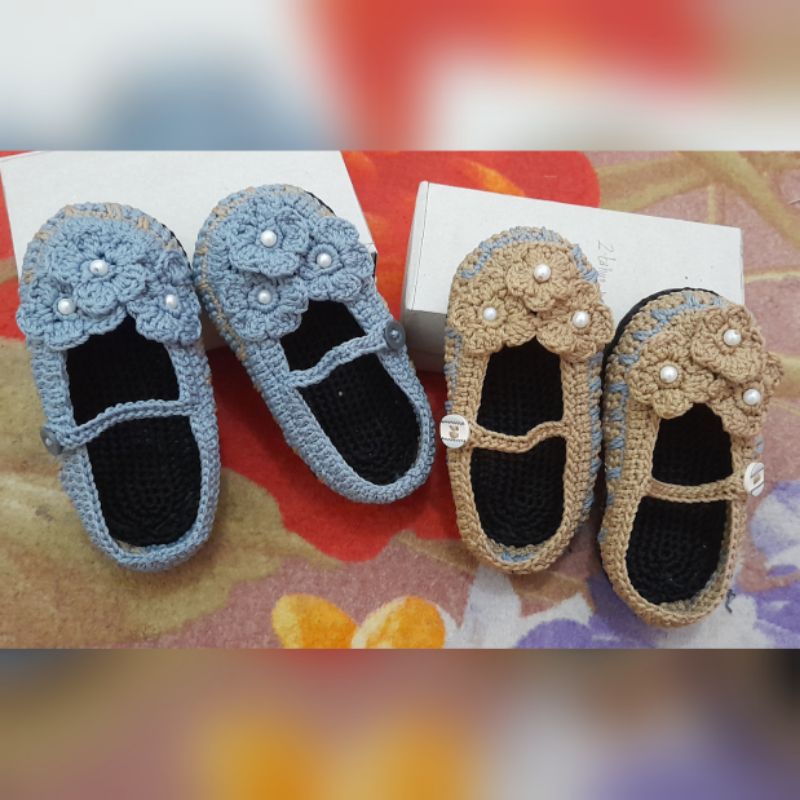 Sepatu rajut 0-3thn alas karet