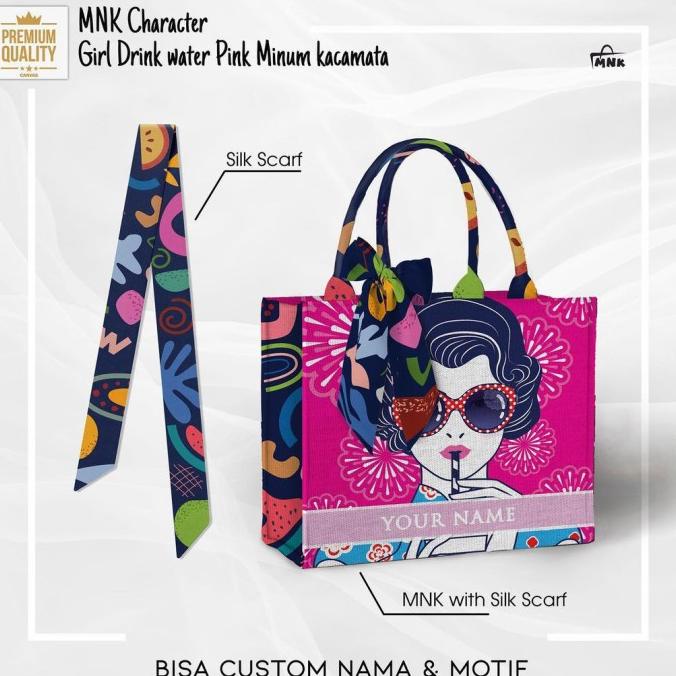 TOTE BAG CUSTOM | SCRAFT | MNK INITIAL | TAS CUSTOM | HEMAT