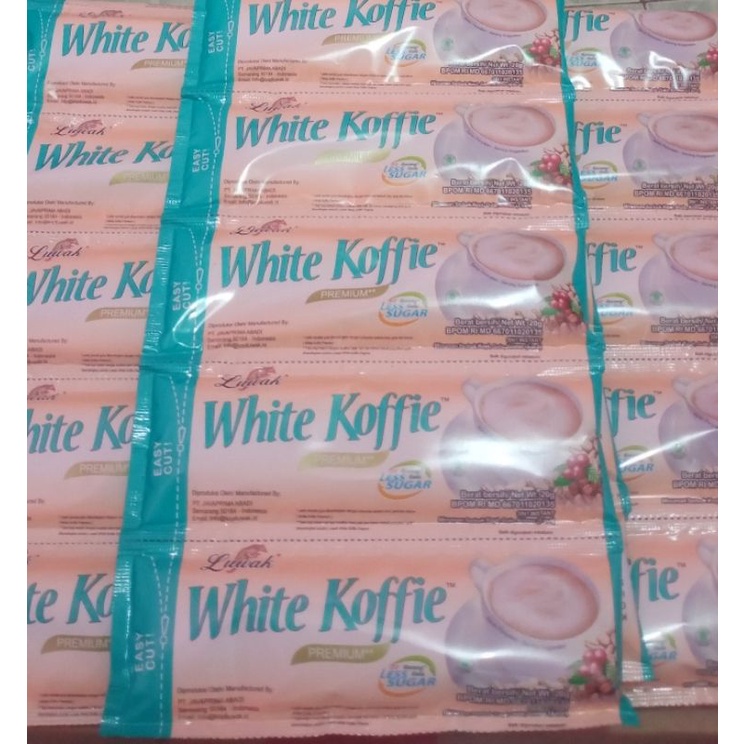 

kopi luwak white koffie premium less sugar (isi 10pcs/Sachet)