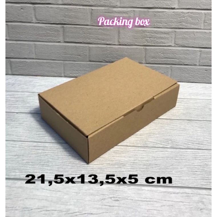 

kardus uk,21,5x13,5x5 cm box/karton die cut untuk packing dll