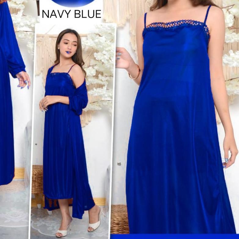 ✪ hokyfashion Baju Tidur Jubah Long+Inner Kimono Satin ➳