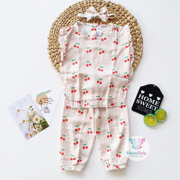 Plazababyku MX KEISYA RAYON SETELAN BANDO setelan bayi motif bunga yang lucu free headband
