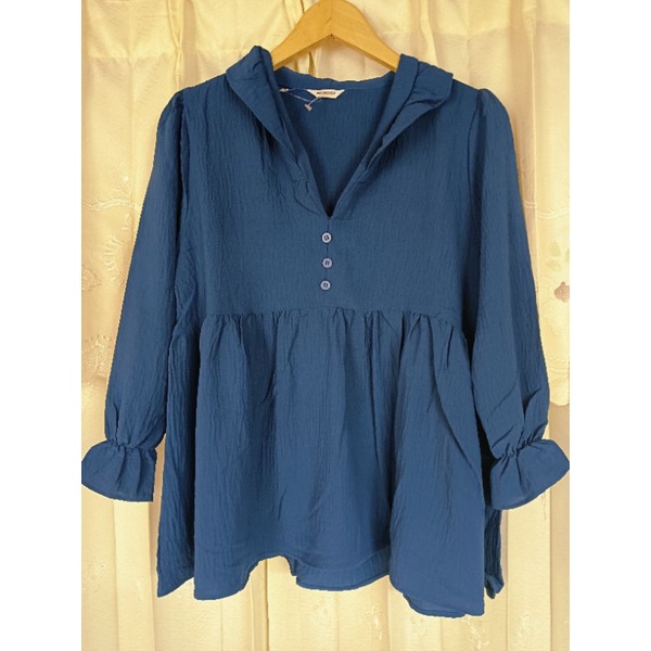 [COD] KEMEJA & BLOUSE CRINKLE AIRFLOW LENGAN TEROMPET 7/8 | KOREAN BLOUSE RAYON CRINKLE PREMIUM | AT