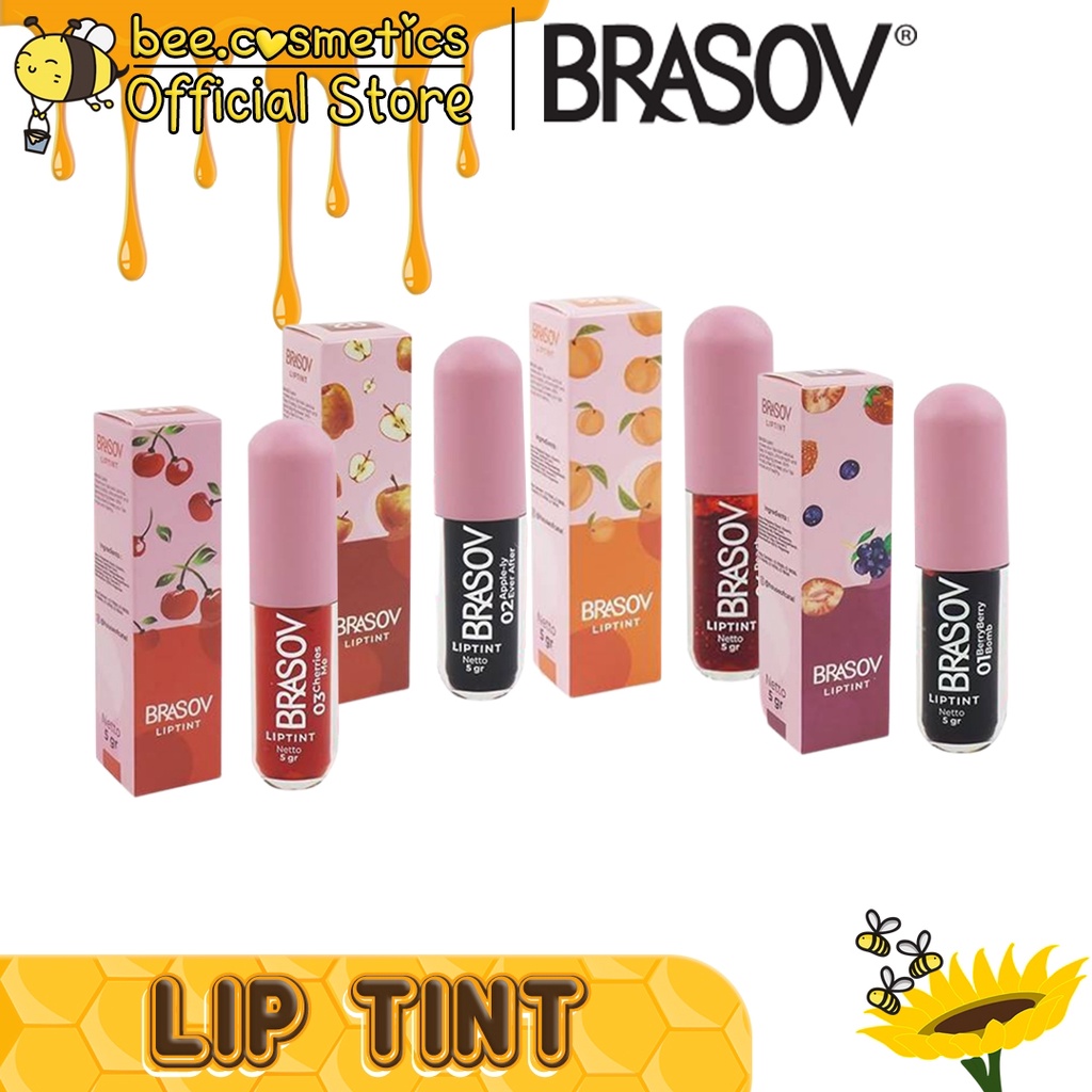 BRASOV LIP TINT 5GR ORIGINAL BPOM ( READY 4 VARIAN WARNA )