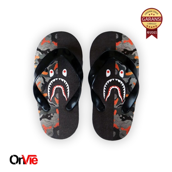 Sandal Anak Jepit New Kids &quot; Shark &quot; Sandal anak baby Motif HIU Promo New | Sandal army