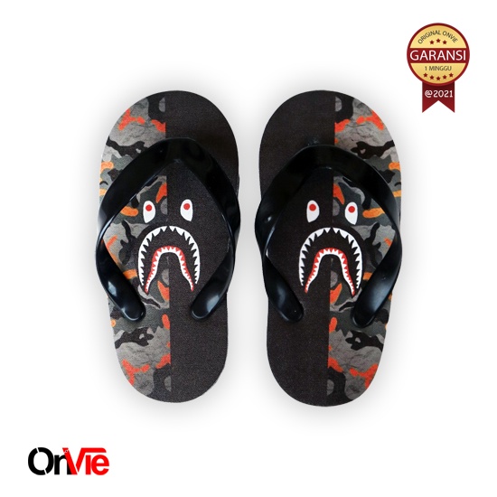 Sandal Anak Jepit New Kids &quot; Shark &quot; Sandal anak baby Motif HIU Promo New | Sandal army