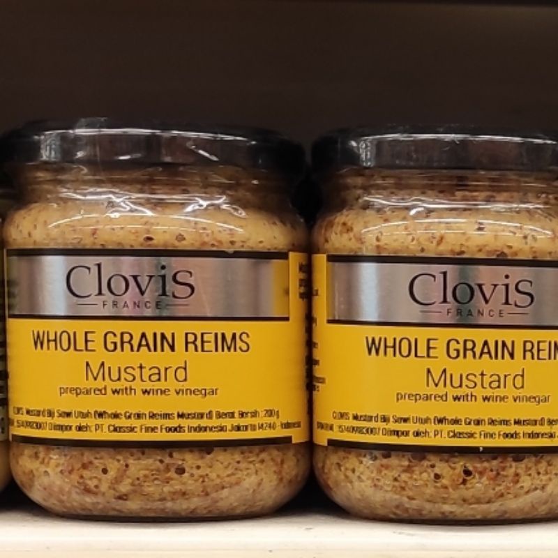 

clovis mustard whole grain 200g