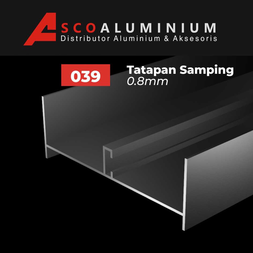 Aluminium Tatapan Samping Profile 039 Sliding Window