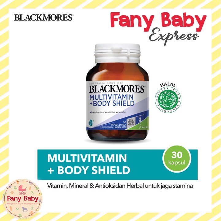 BLACKMORES MULTIVITAMINS + BODY SHIELD 30 - 80 KAPSUL
