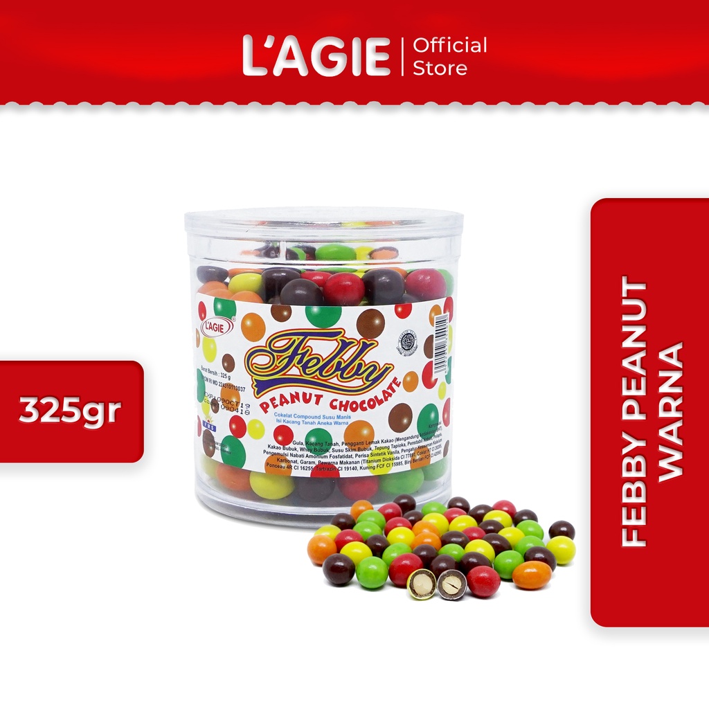 

Lagie Coklat Kacang Tanah Febby Peanut Warna 325gr