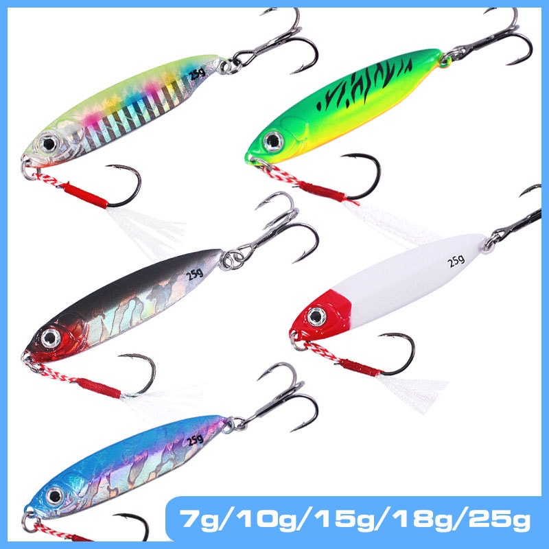 Umpan Pancing Metal Jig Ultralight Fishing Lure jigging bait Casting Castjig Jigs 7gr 10gr 15gr 18gr 25gr Landao