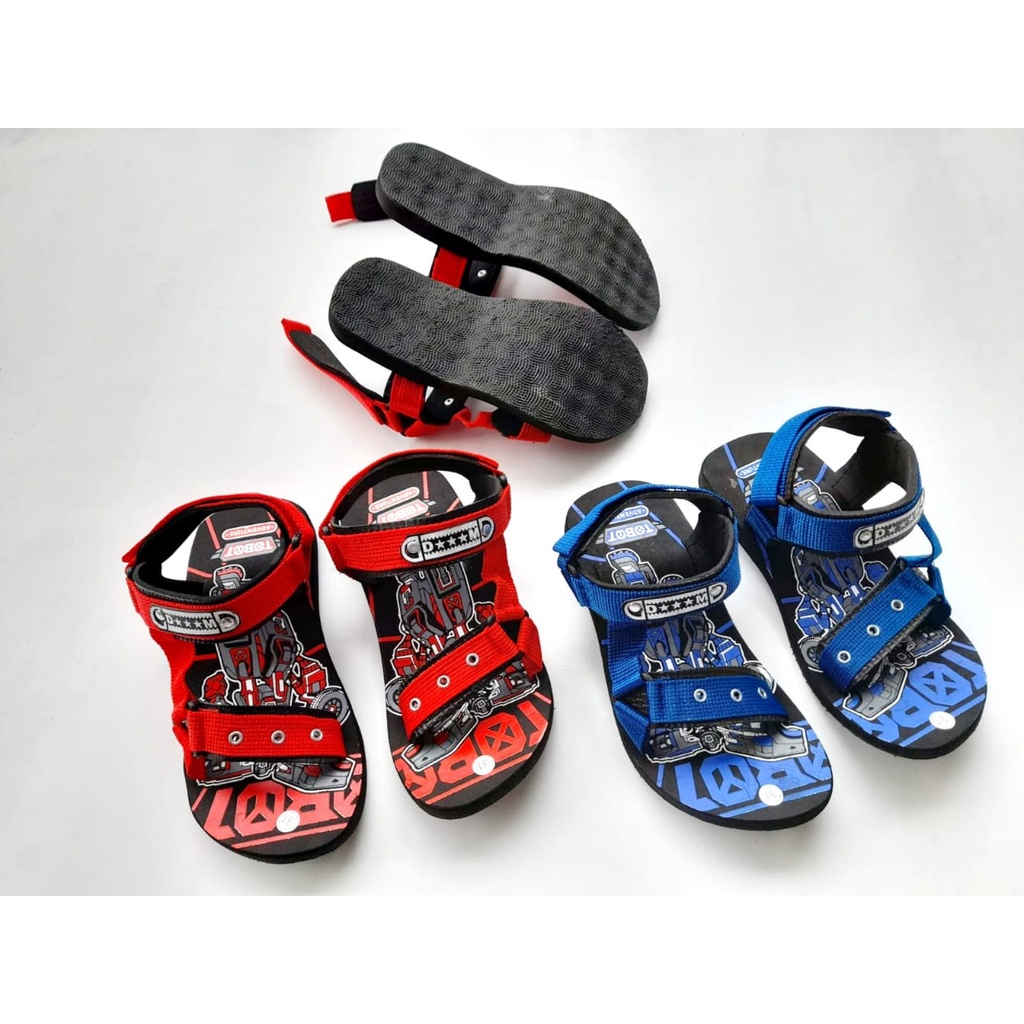 SANDAL GUNUNG ANAK LAKI LAKI/ SANDAL GUNUNG SUPER HERO LED/SANDAL GUNUNG TOBOT