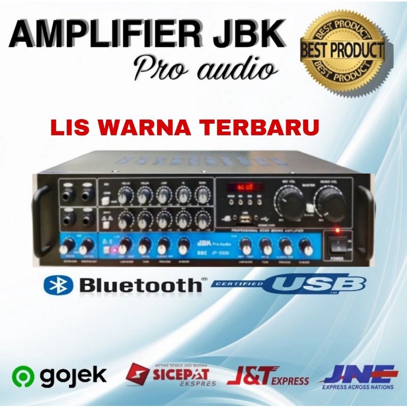 AMPLIFIER JBK PRO AUDIO USB Jp5500 BLUETOOTH /DIGITAL AMPLIFIER KARAOKE