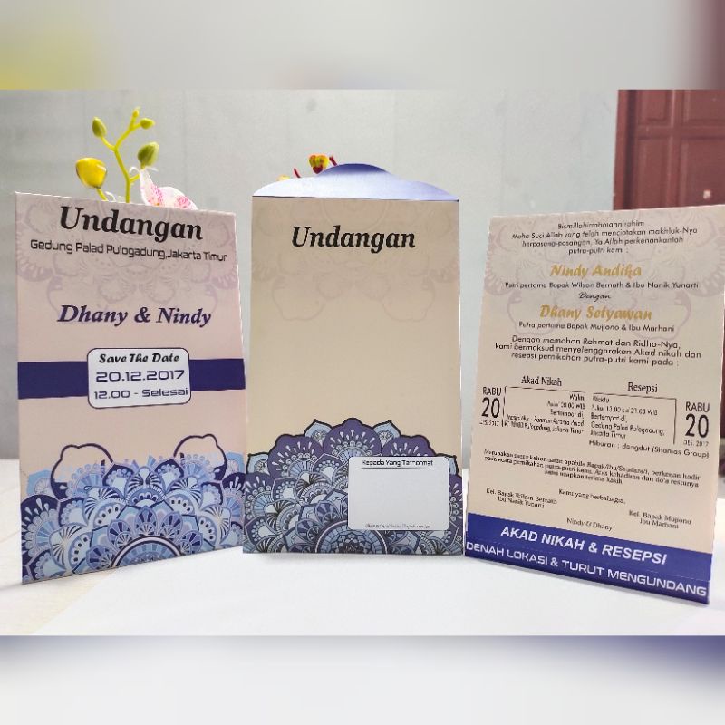 Undangan Hardcover / Undangan Amplop Mewah