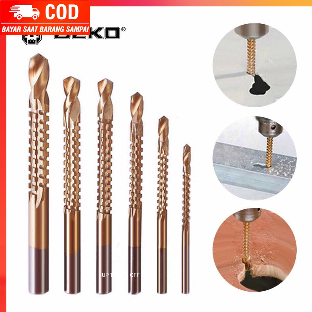 (100% BARANG ORI) Deko Mata Bor Power Drill HSS Steel 6 PCS - DW1369