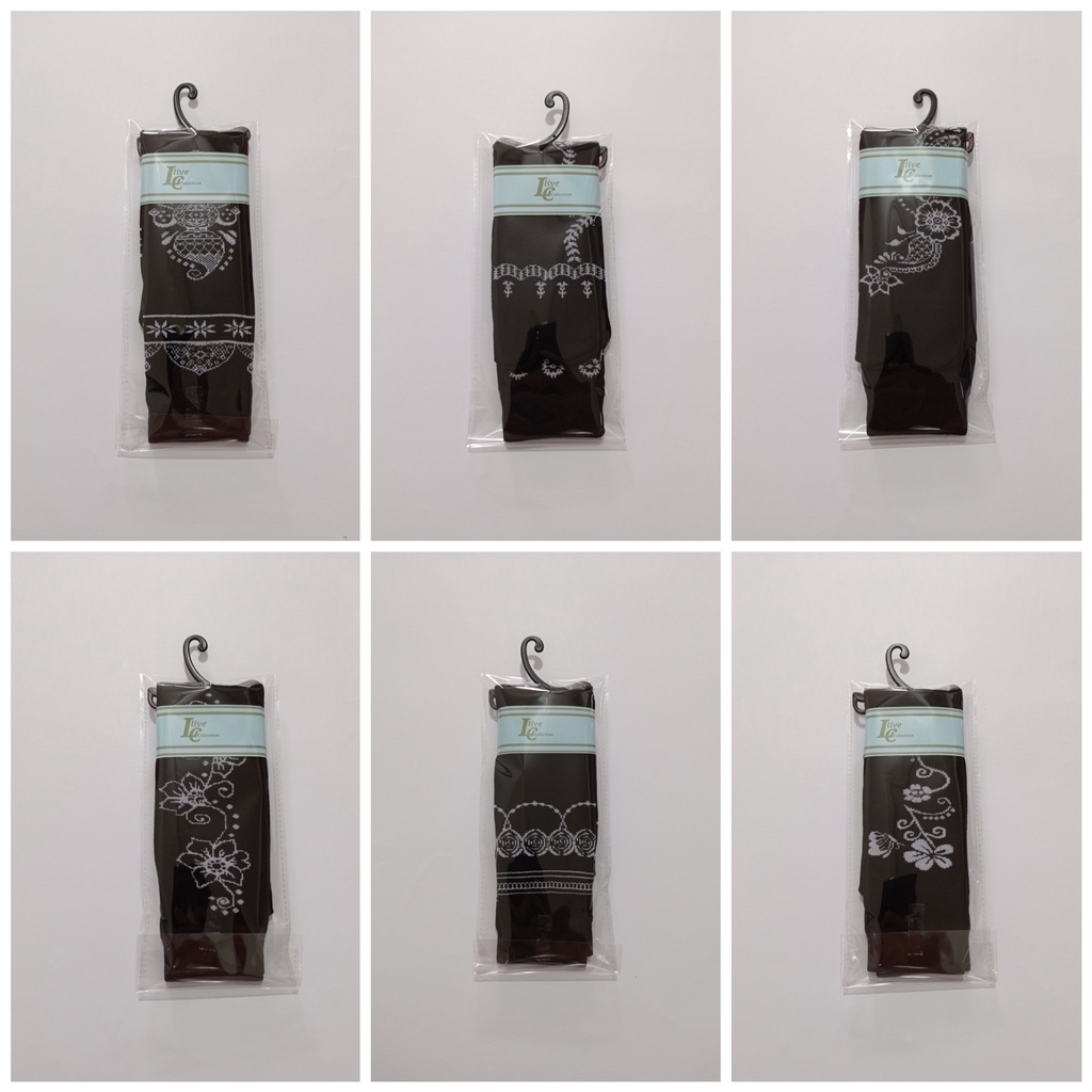 kaos kaki jempol motif batik hena hitam