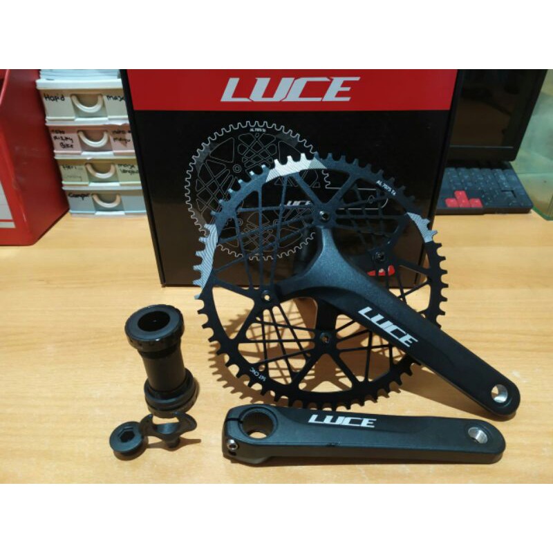 CRANK LUCE HT 2  CHANRING 56 T BAHANRINGAN DAN SUDAH PLUS  BERING LUCE PREMIUM