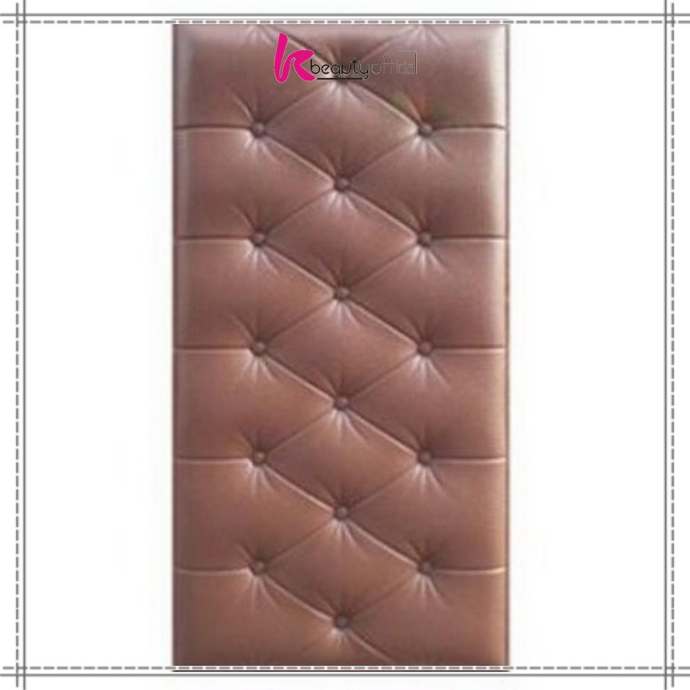 KB-C119 Wallpaper 3D Foam Headboard Bed Wall Stiker Wallfoam Dinding 3D Walpaper Foam Dekorasi Rumah-Coklat