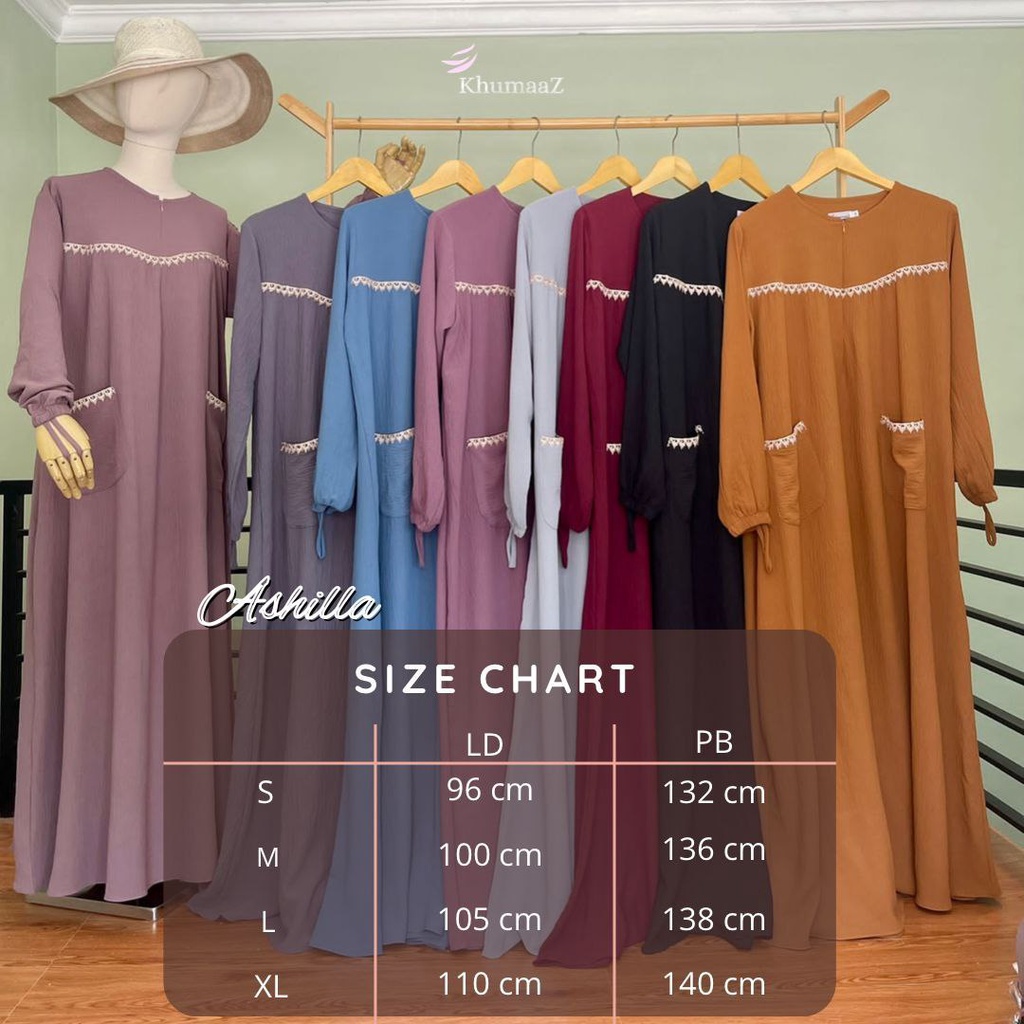 Daily Gamis Crinkle Ashilla