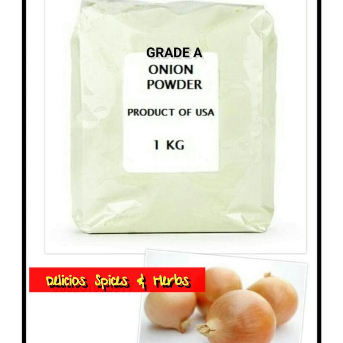 

Onion Powder Pure 100% / Bawang Bombay Bubuk MURNI GRADE A-1KG