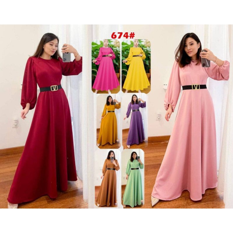 674 Samantha longdress scuba free belt