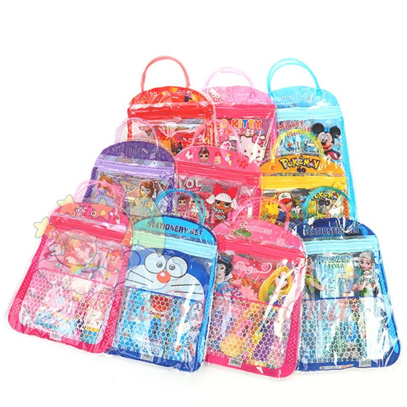 

ALAT TULIS SET / STATIONERY SET 7 IN 1 FREE TAS