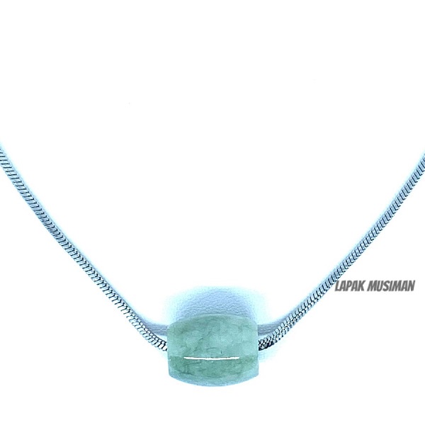 [Bayar di Tempat] Liontin Wanita Batu Giok Natural Jade Burma