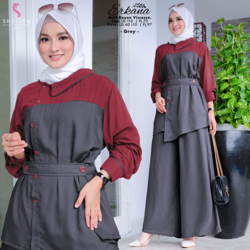 (NEW)SETELAN WANITA OOTD//ERKANA-MEILA BY SHOFIYA