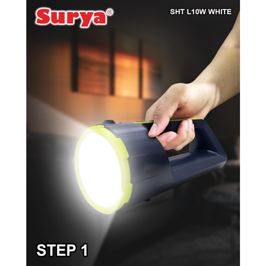 Senter lampu LED Surya SHT L10W 10 WATT