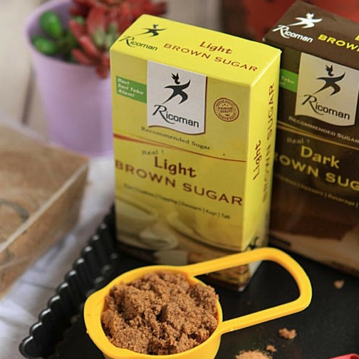 

gula palem 500 gram ricoman dark light brown sugar