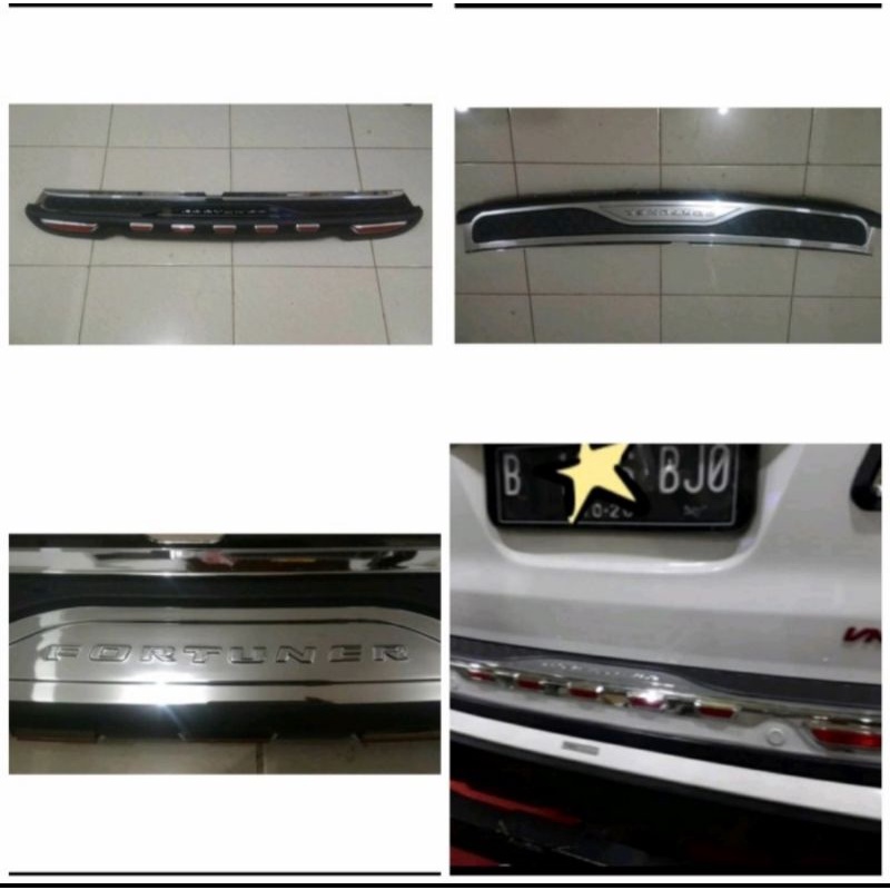 sillplate pengaman bagasi belakang fortuner 2012 2015