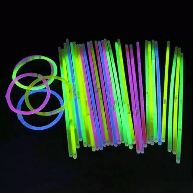 Glow In The Dark Stick Stik Gelang Kalung Menyala Fosfor Untuk Pesta Party Event Ulang Tahun Konser