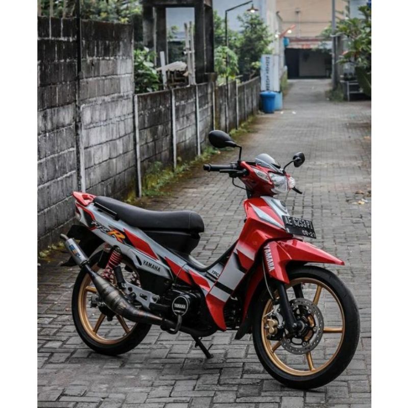 STRIPING STICKER LIS FIZ R 2001 2002 PUTIH MERAH PUTIH HITAM BODY STANDAR ORI BERKUALITAS