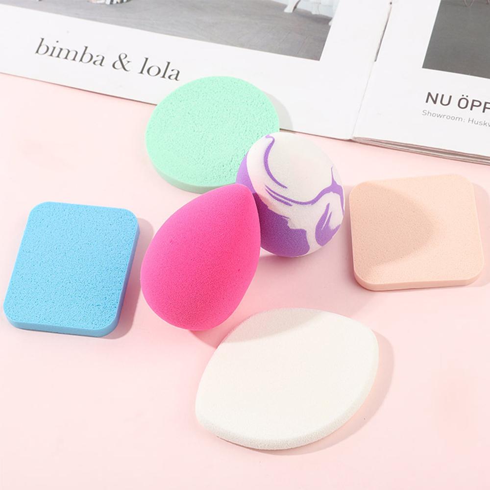Mxbeauty Set Spons Makeup Wanita Mixed Face Contour Alat Kosmetik Basah Dan Kering Halus Foundation Makeup Sponge