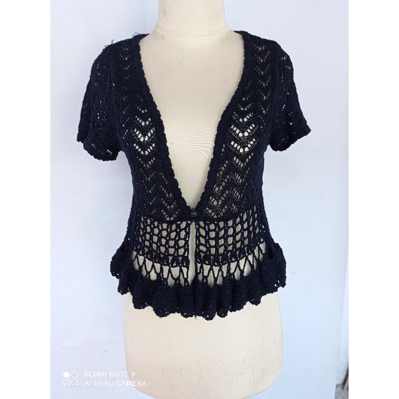 COD bolero cardigan outwear rajut import branded vibtage style lengan pendek promo rompi